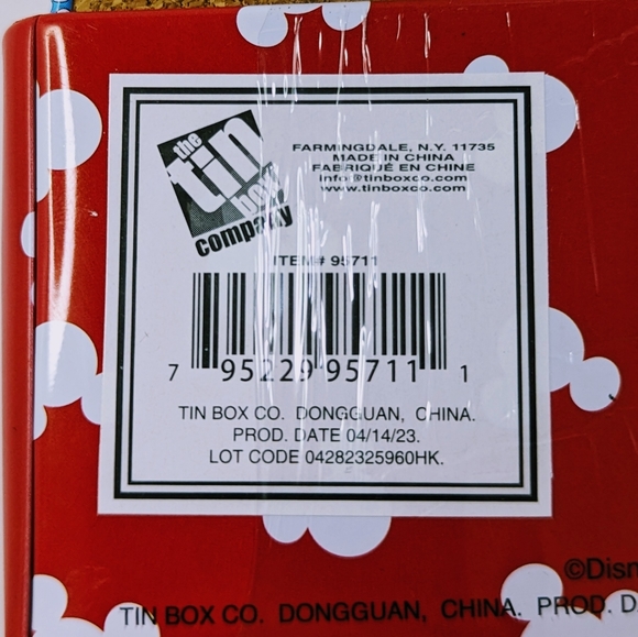 Disney Mickey Mouse Coaster Tin Set of 6 Cork Coasters Minnie Mouse New Gift - Picture 3 of 3